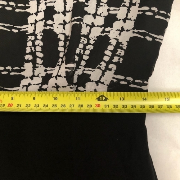 Jacobs summer sleeveless black dress size S. Black bottom, black & white office - Picture 5 of 5